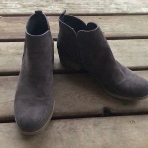 Dark brown booties
